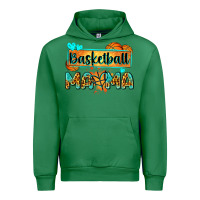 Emerald basketball mama with leopard Urban Hoodie - Zillion Design Studio