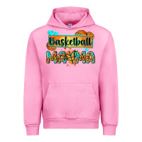 Fuchsia Pink basketball mama with leopard Urban Hoodie - Zillion Design Studio