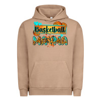 Pigment Burro basketball mama with leopard Urban Hoodie - Zillion Design Studio