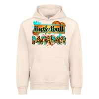 Sandshell basketball mama with leopard Urban Hoodie - Zillion Design Studio
