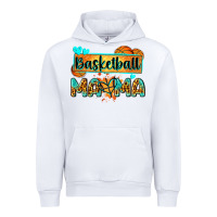 White basketball mama with leopard Urban Hoodie - Zillion Design Studio