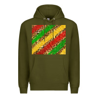 Army Green african colors leopard Premium Hoodie - Zillion Design Studio