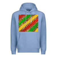 Colony Blue african colors leopard Premium Hoodie - Zillion Design Studio