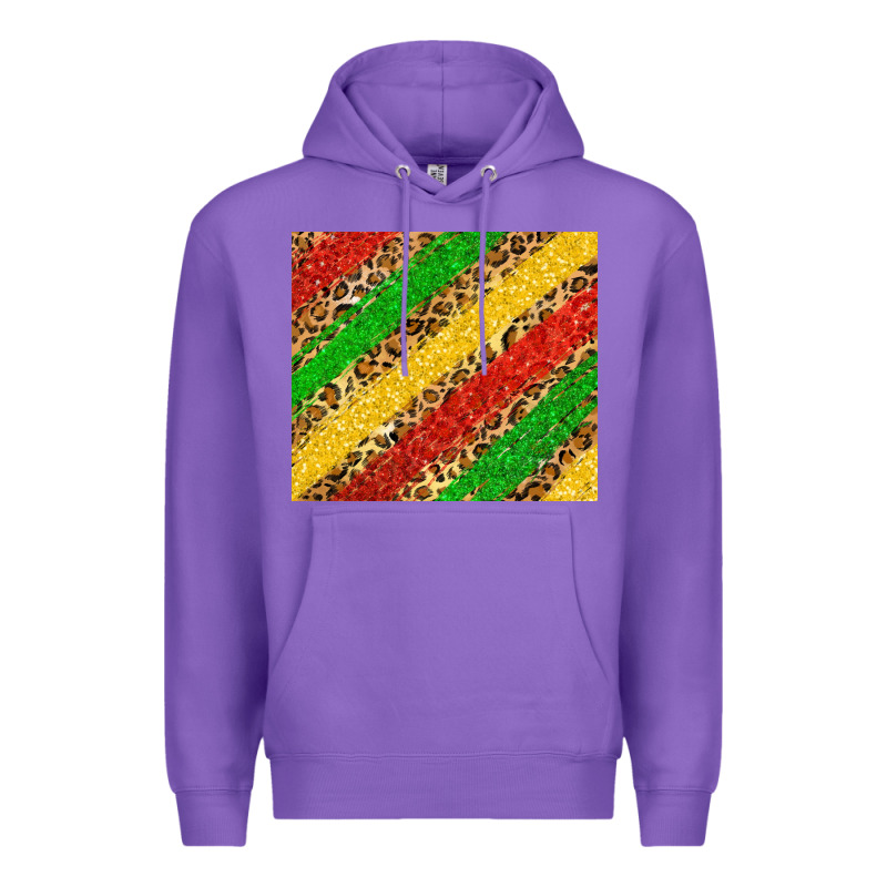 African Colors Leopard Premium Hoodie by Zillion Design Studio | Teevron