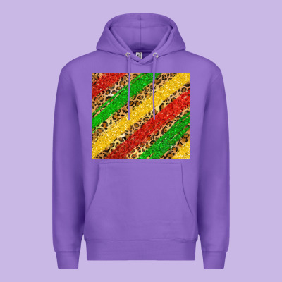 African Colors Leopard Premium Hoodie Designed By Zillion Design Studio