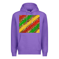Purple african colors leopard Premium Hoodie - Zillion Design Studio