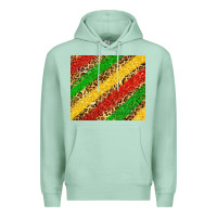 Seafoam african colors leopard Premium Hoodie - Zillion Design Studio