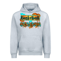 Heather Grey basketball grandma with leopard Urban Hoodie - Zillion Design Studio