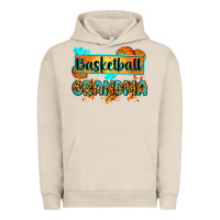 Pigment French Oak basketball grandma with leopard Urban Hoodie - Zillion Design Studio