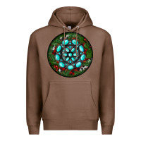Chestnut Christmas Round Turquoise Gemstone Premium Hoodie - RanaPortraitStore