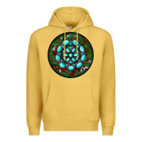 Antique Gold Christmas Round Turquoise Gemstone Premium Hoodie - RanaPortraitStore