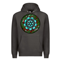 Smoke Christmas Round Turquoise Gemstone Premium Hoodie - RanaPortraitStore