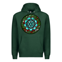 Sports Green Christmas Round Turquoise Gemstone Premium Hoodie - RanaPortraitStore