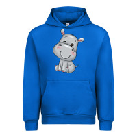 Cobalt hippo Urban Hoodie - texasbilliewilder