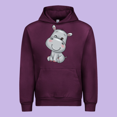 Hippo Urban Hoodie Designed By Texasbilliewilder