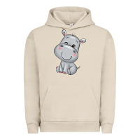 Pigment French Oak hippo Urban Hoodie - texasbilliewilder