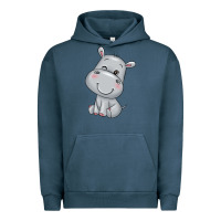 Pigment Midnight Navy hippo Urban Hoodie - texasbilliewilder