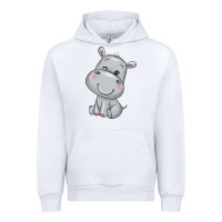 White hippo Urban Hoodie - texasbilliewilder