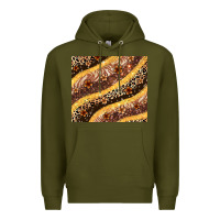 Army Green melanin leopard glitter Premium Hoodie - Zillion Design Studio