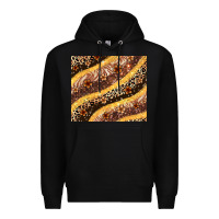 Black melanin leopard glitter Premium Hoodie - Zillion Design Studio