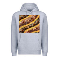 Heather Grey melanin leopard glitter Premium Hoodie - Zillion Design Studio