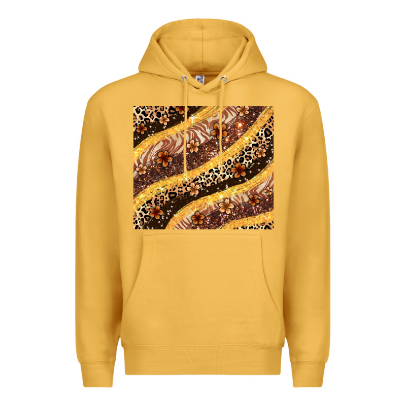 Melanin Leopard Glitter Premium Hoodie by Zillion Design Studio | Teevron