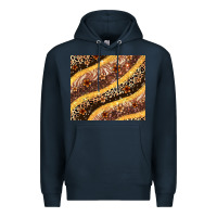 Navy melanin leopard glitter Premium Hoodie - Zillion Design Studio