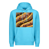 Ocean Blue melanin leopard glitter Premium Hoodie - Zillion Design Studio