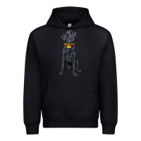 Black labrador retriever with overflow Urban Hoodie - texasbilliewilder