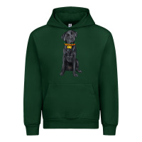 Forest Green labrador retriever with overflow Urban Hoodie - texasbilliewilder