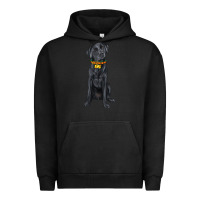 Pigment Black labrador retriever with overflow Urban Hoodie - texasbilliewilder