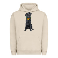 Pigment French Oak labrador retriever with overflow Urban Hoodie - texasbilliewilder