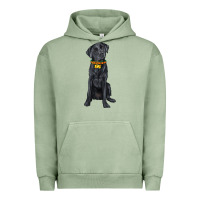 Pigment Oil Green labrador retriever with overflow Urban Hoodie - texasbilliewilder
