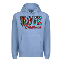 Colony Blue christmas love boots Premium Hoodie - RanaPortraitStore