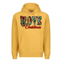 Mustard christmas love boots Premium Hoodie - RanaPortraitStore