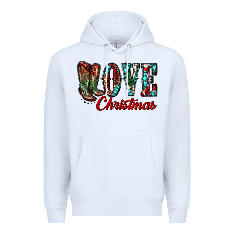 Christmas Love Boots Premium Hoodie by RanaPortraitStore | Teevron
