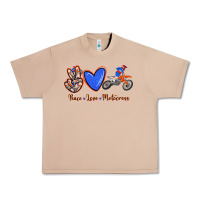 Burro Peace Love Motocross Urban Heavy Tee - RanaPortraitStore