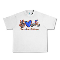 Lunar Rock Peace Love Motocross Urban Heavy Tee - RanaPortraitStore