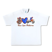 Peace Love Motocross Urban Heavy Tee | Teevron