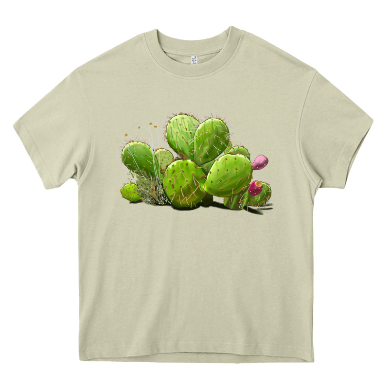 Desert Prickly Pear Cactus Heavy Core Tee by LillyAllenDesigns | Teevron