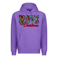 Purple christmas love boots Premium Hoodie - RanaPortraitStore