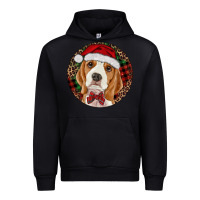 Black beagle christmas ornament Urban Hoodie - RanaPortraitStore