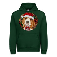 Forest Green beagle christmas ornament Urban Hoodie - RanaPortraitStore
