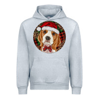 Heather Grey beagle christmas ornament Urban Hoodie - RanaPortraitStore
