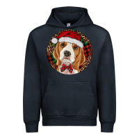 Navy beagle christmas ornament Urban Hoodie - RanaPortraitStore