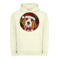 Pigment Pistachio beagle christmas ornament Urban Hoodie - RanaPortraitStore