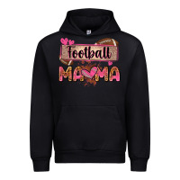 Black football mama with leopard Urban Hoodie - Zillion Design Studio