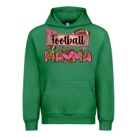 Emerald football mama with leopard Urban Hoodie - Zillion Design Studio