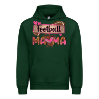 Forest Green football mama with leopard Urban Hoodie - Zillion Design Studio