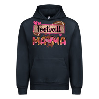 Navy football mama with leopard Urban Hoodie - Zillion Design Studio